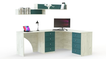Угловой письменный стол для двоих Фреско 47 BMS