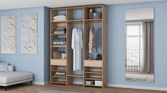 Встраиваемый Стеллаж для одежды Мирта 89 BMS