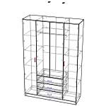 Схема сборки Шкаф Мишель 4-х дверный BMS