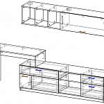 Схема сборки Стенка со столом Монро BMS