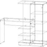 Схема сборки Стол письменный Кварт-6 BMS