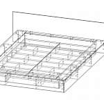 Чертеж Кровать Модель-3 BMS