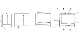 Стеллаж  (700х605х435)