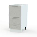 Шкаф нижний 400 2 больших ящика Капля BMS - Фото 4