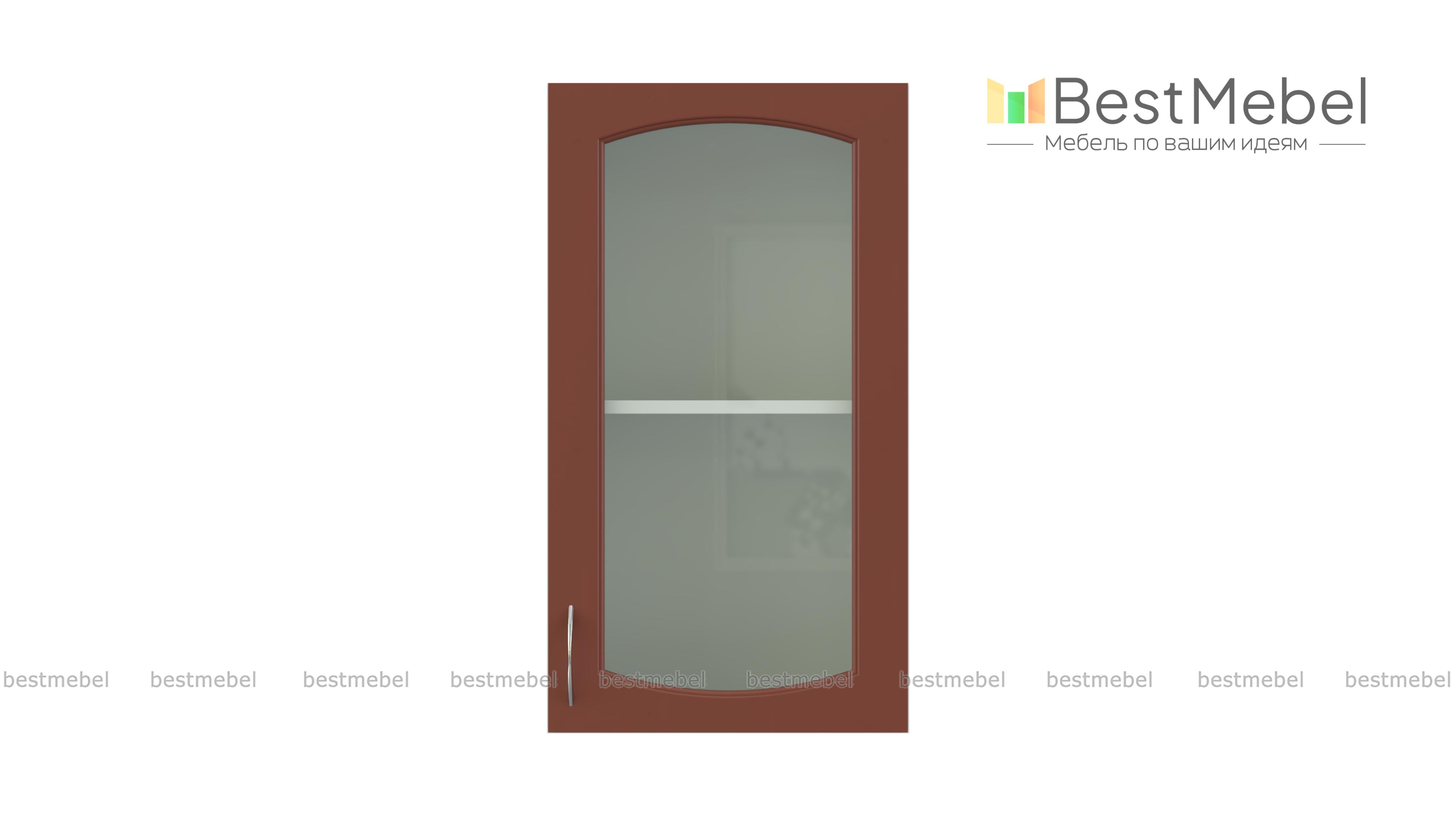 Шкаф-витрина 1 дверь Глория BMS - Фото