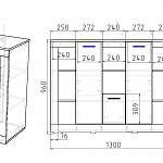 Чертеж Kомод Крафт PE41 BMS