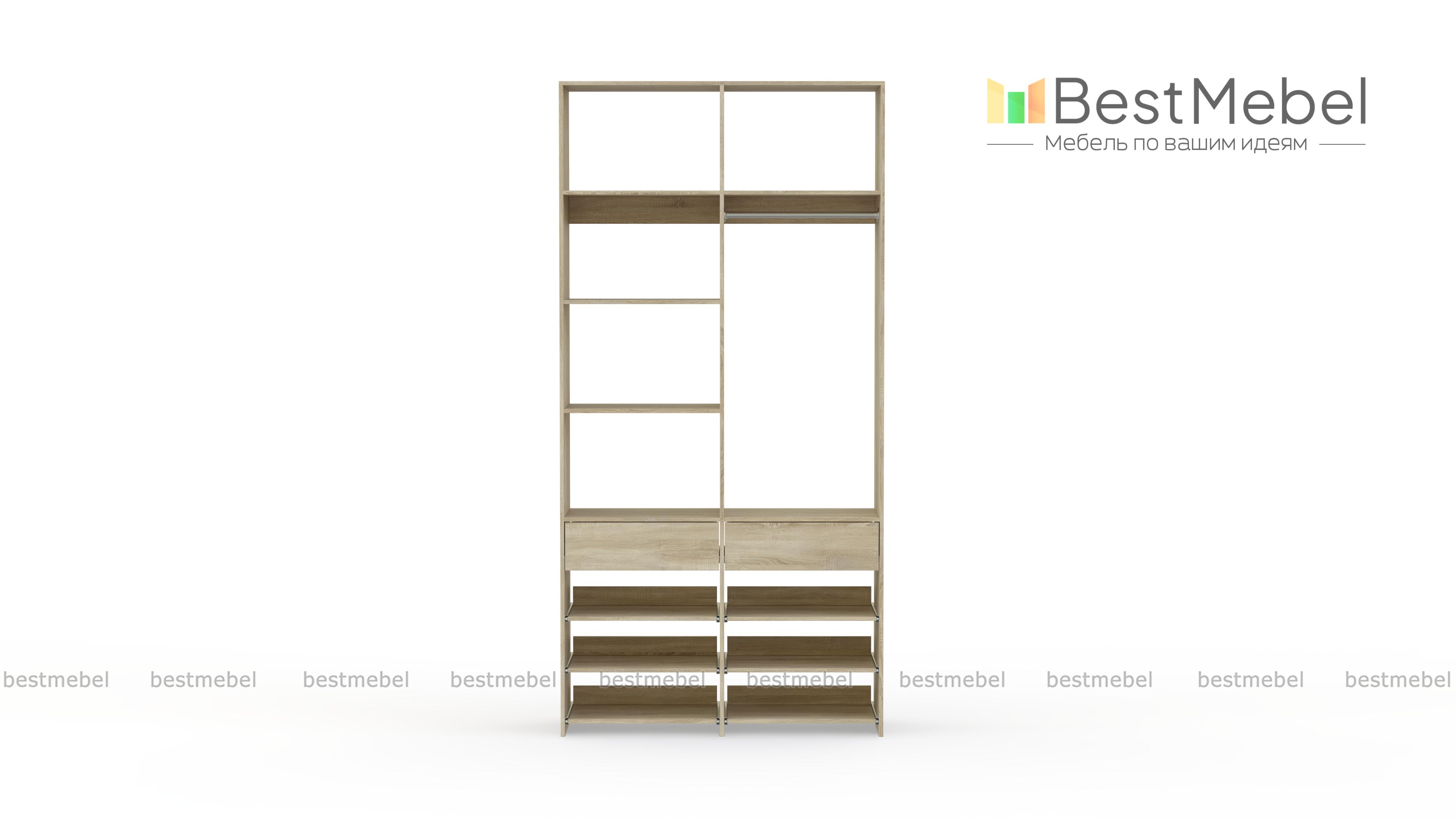 Стеллаж для одежды Мирта 82 BMS - Фото