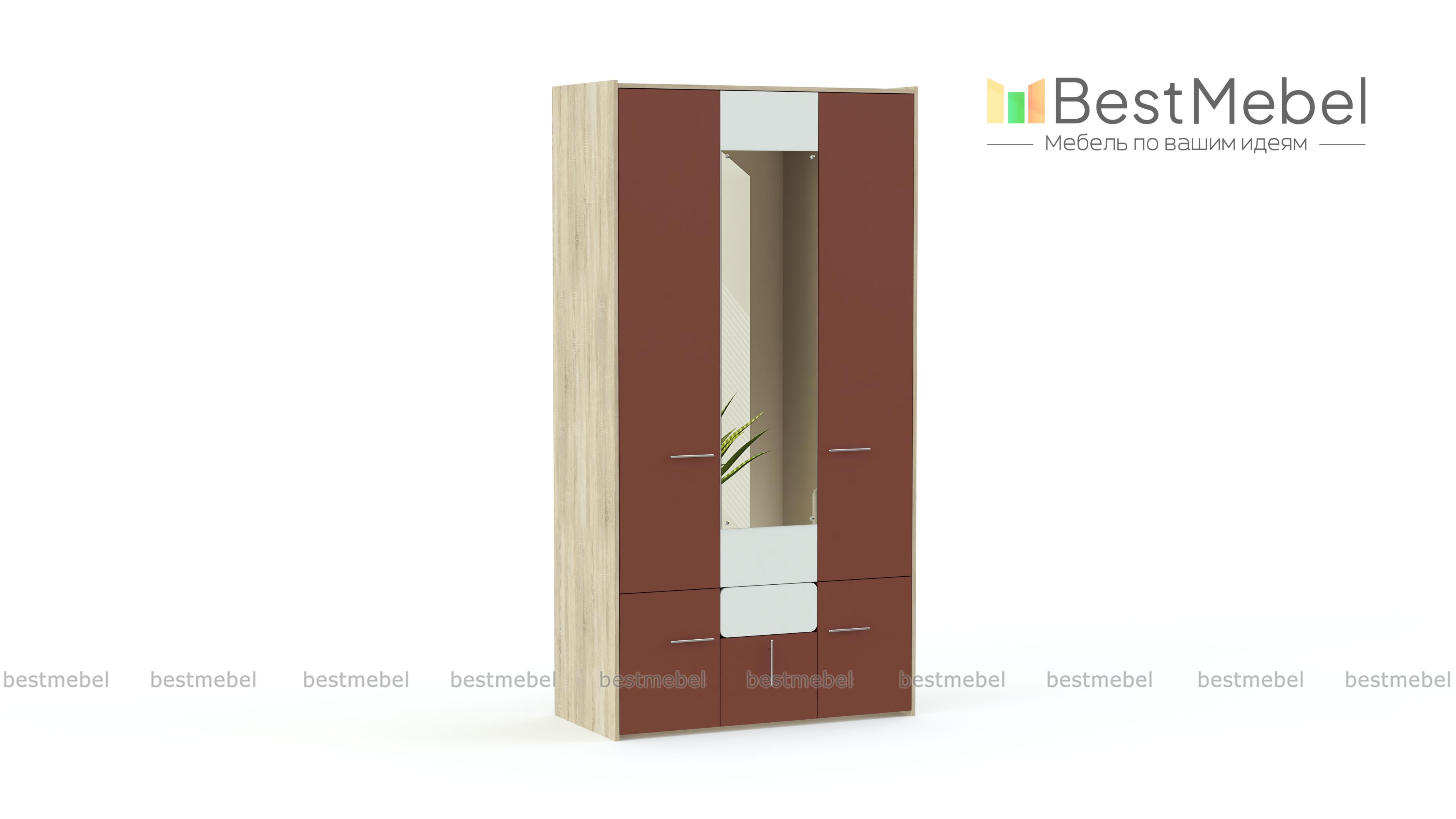 Распашной шкаф Элен-2 BMS - Фото