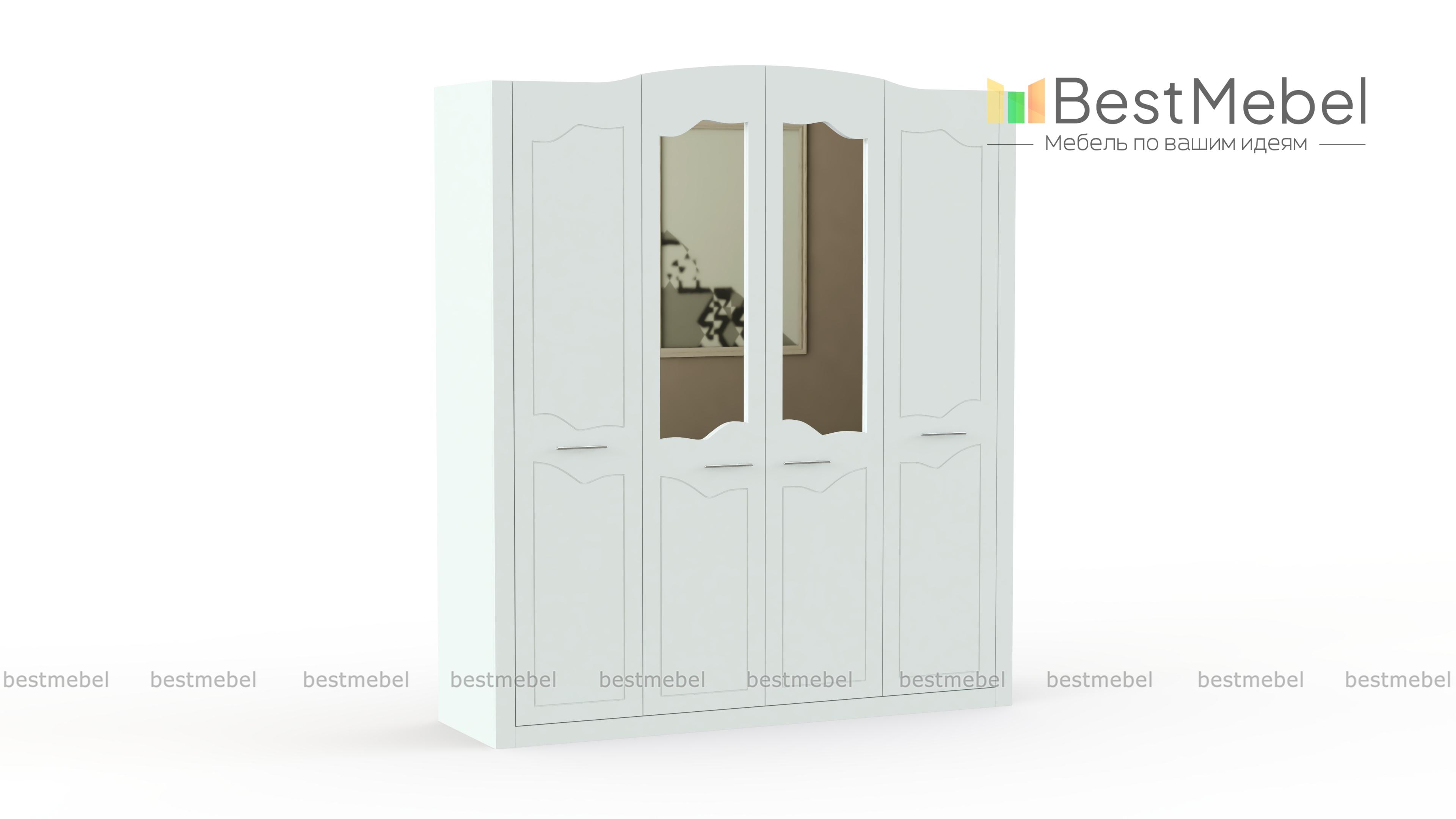 Шкаф 4-х дверный Ева-10 BMS - Фото