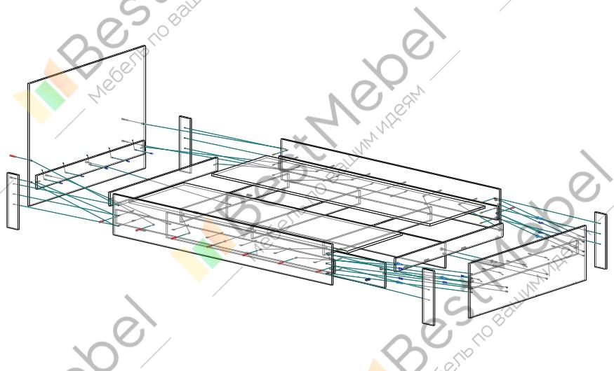 Схема сборки кровати версаль 5
