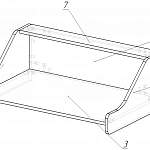 Схема сборки Стол письменный навесной Призма 11 BMS
