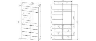 Гардеробная Страйп 2.4 (1100*2200*400) (1100х2200х400)