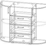 Схема сборки Комод радиусный Этюд 6 BMS