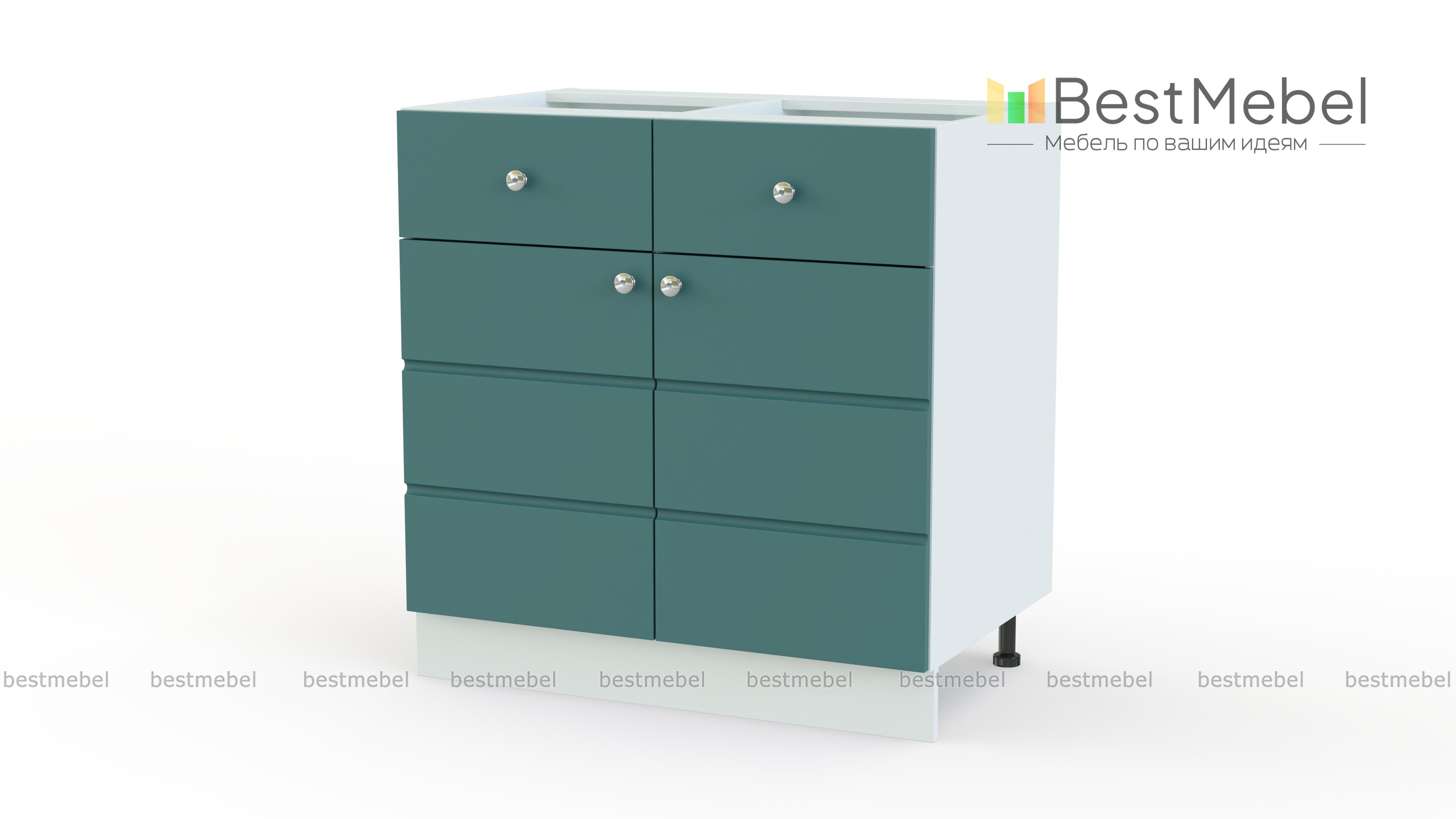 Тумба напольная Квадро 2 ящика BMS - Фото