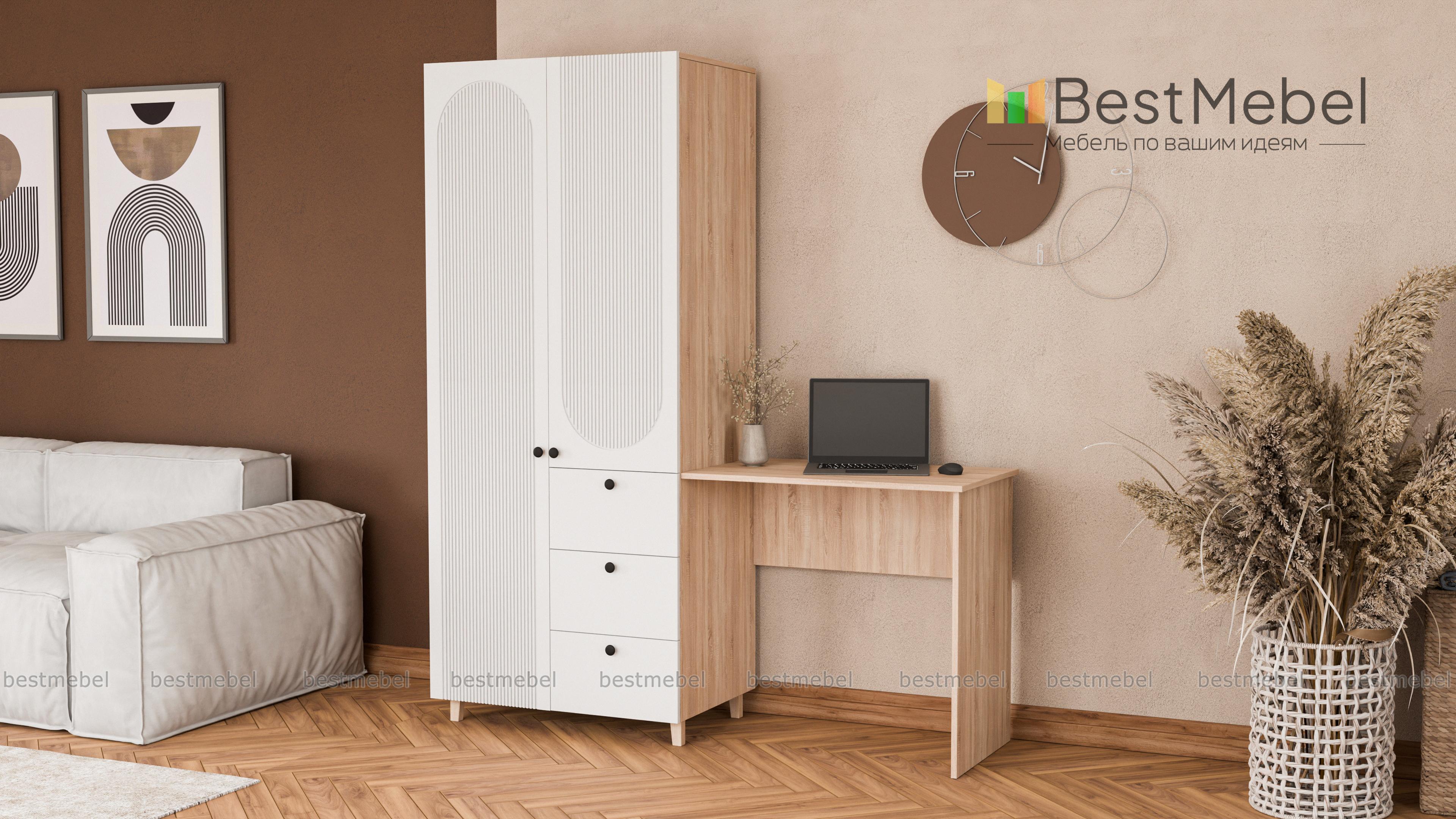 Шкаф со столом Рене 6 BMS - Фото