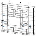 Схема сборки Стенка для гостиной Валерия BMS