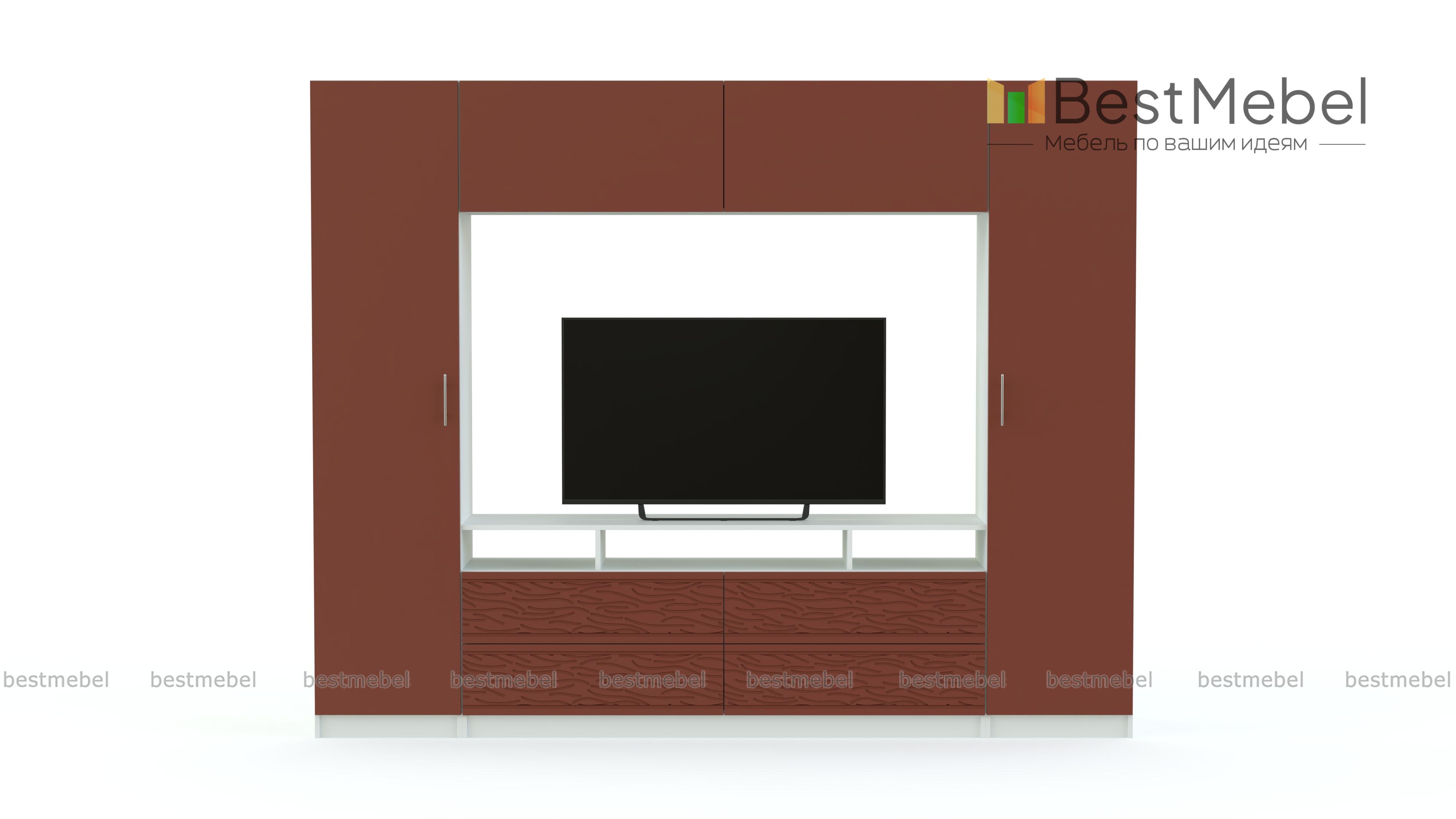 Стенка-горка Вельвет 8 Глянец BMS - Фото