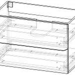 Чертеж Тумба под раковину Хлоя 10 BMS