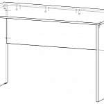 Чертеж Письменный стол ПС-03 BMS