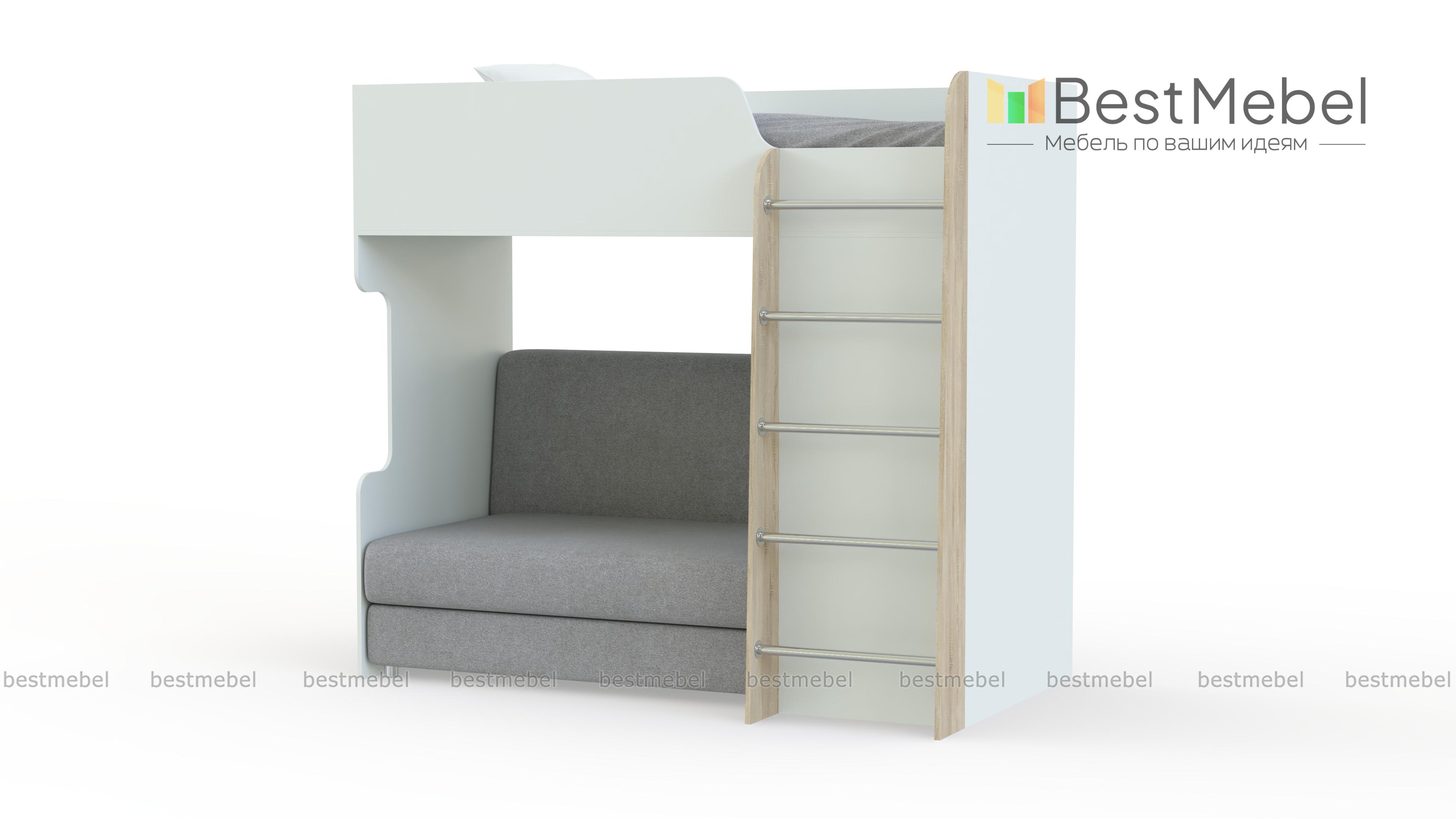 Кровать с диваном Карон 06 BMS - Фото