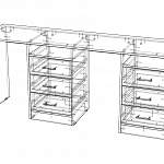Схема сборки Письменный стол для двоих Дублин-9 BMS