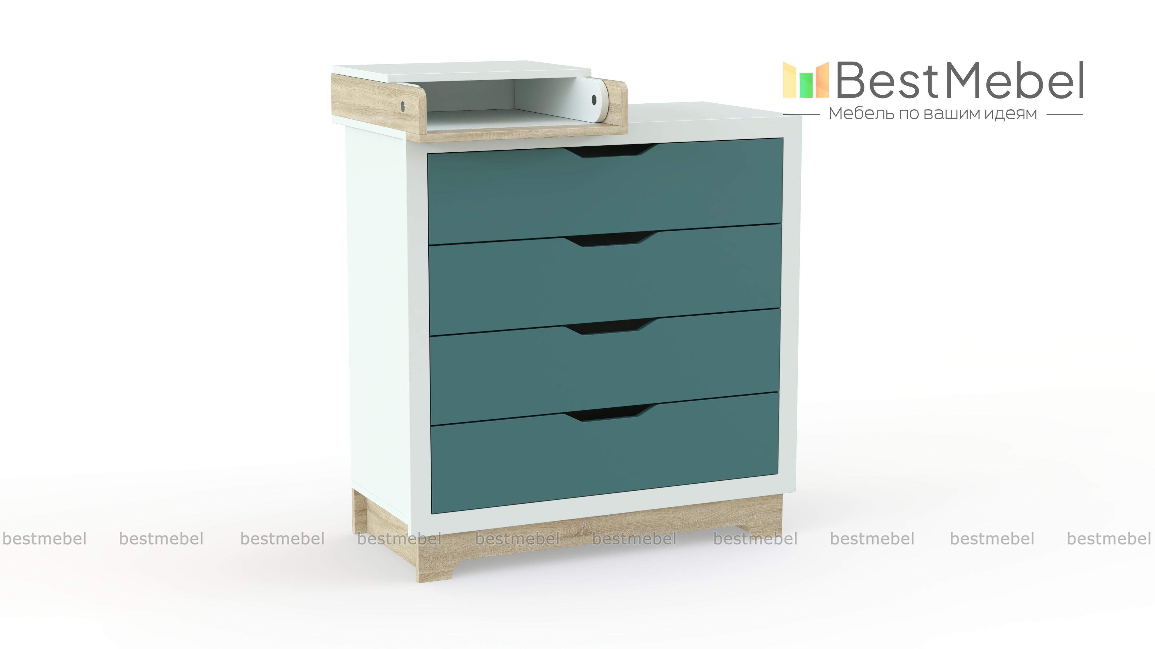 Пеленальный комод Ирис 13 BMS - Фото