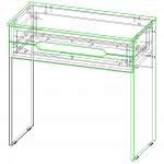 Чертеж Стол туалетный Валентина 6 BMS